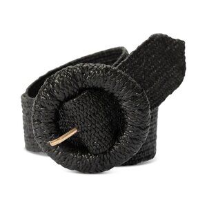 I.n.c. International Concepts Women's Stretch Woven Belt Black NWT